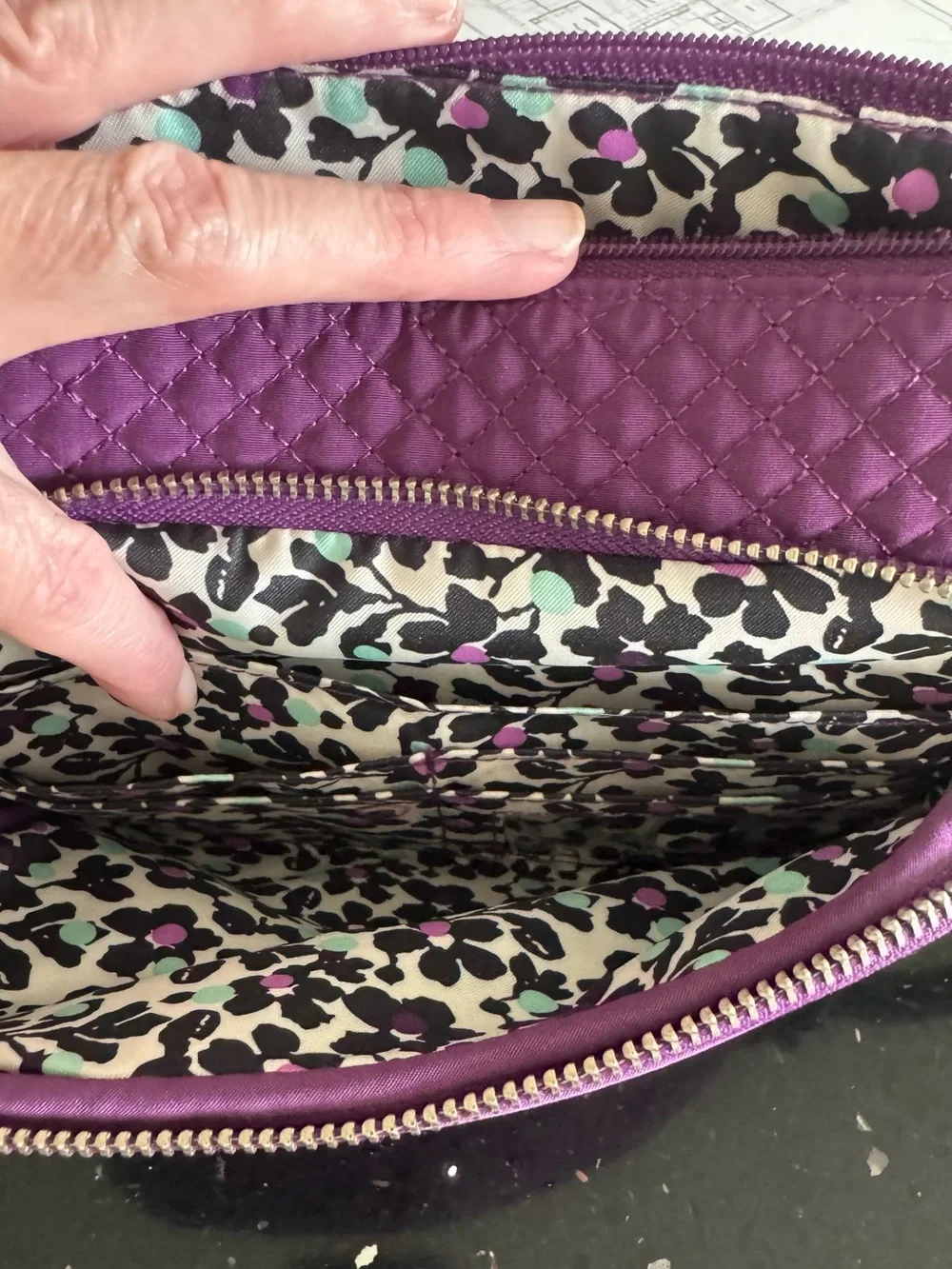Vera Bradley Women's Polyester Rfid Little Hipster Crossbody